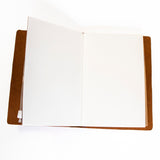 'Explore' Leather Bound Traveler's Notebook - Small Chestnut