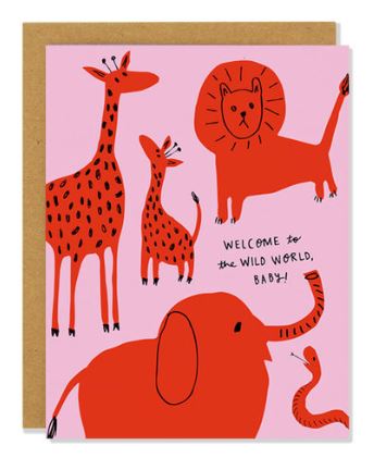 Baby Wild Animals Card