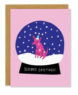 Holiday Snow Globe Card