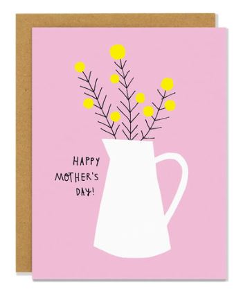 Mom Flower Jug Card