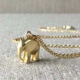 Beth + Olivia - Elephant Necklace Gold