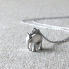 Beth + Olivia - Elephant Necklace Silver