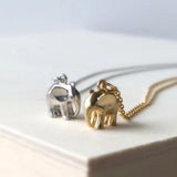 Beth + Olivia - Elephant Necklace Silver