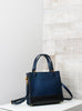 Carrée Two-Tone Small Tote - Midnight