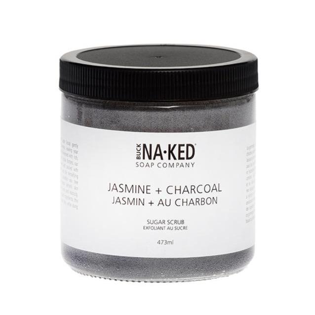 Buck Naked Sugar Scrub - Jasmine + Charcoal