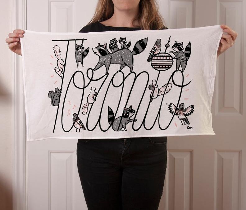 Claire Manning - Tea Towel with Toronto
