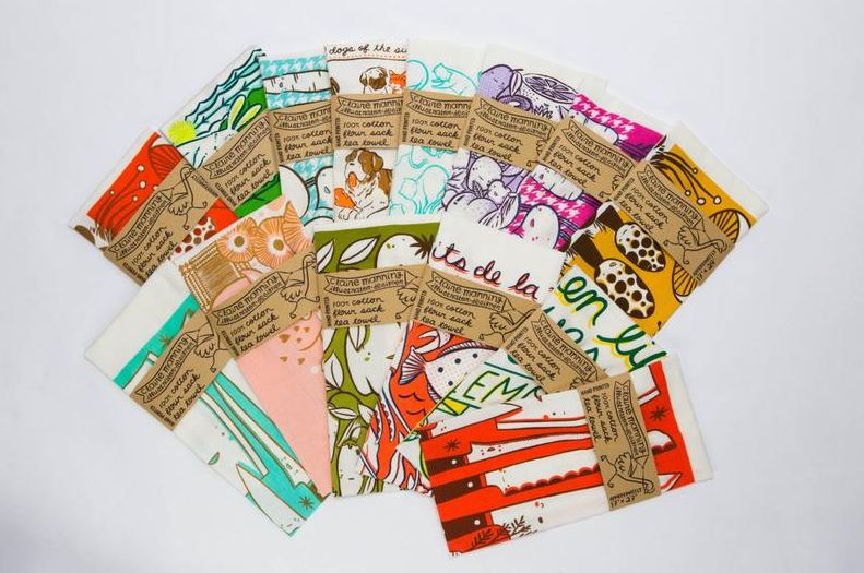 Claire Manning - Tea Towel "Floating Horses"