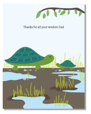 Turtles Dad Card