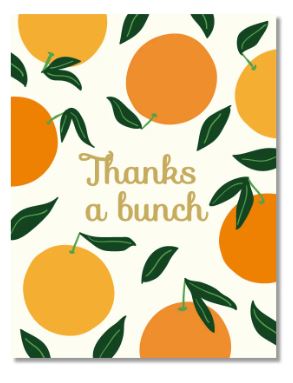 Thank You Oranges Card