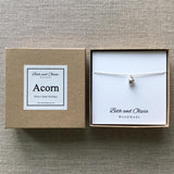 Beth + Olivia - Acorn Necklace Silver