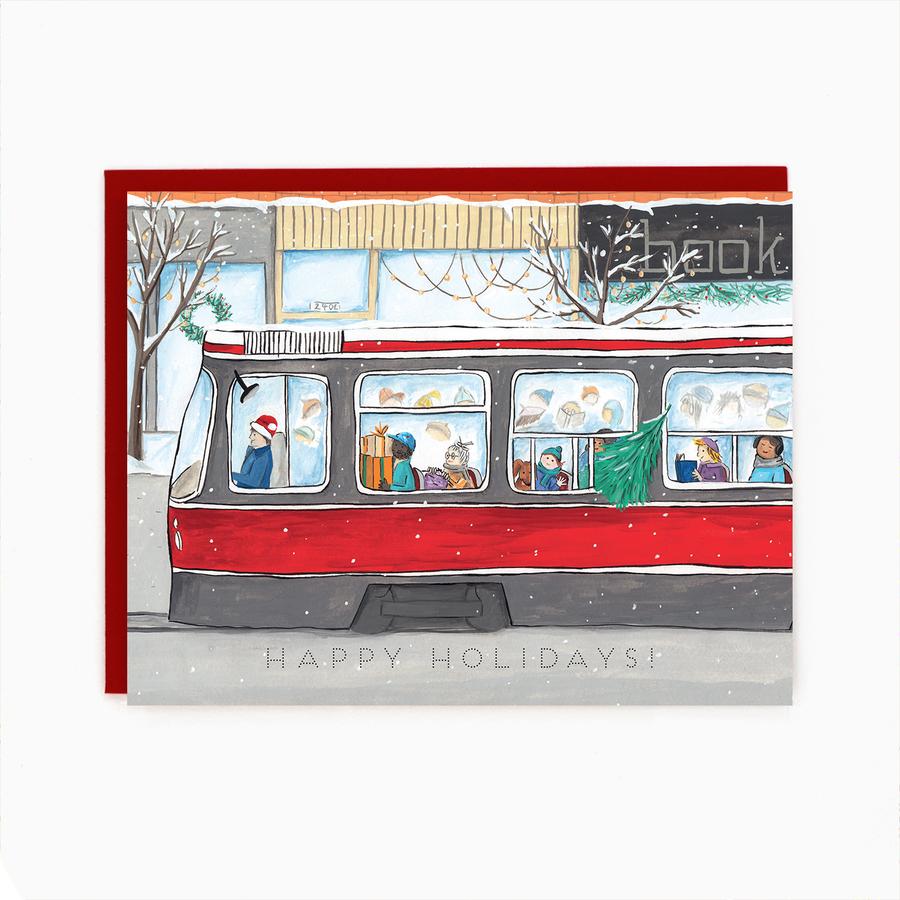 Paperhood - Toronto Old Streetcar Holiday Card