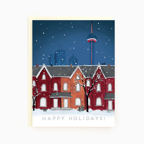 Paperhood - Toronto Night Scene Holiday Card