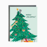 Holiday Cats in Christmas Tree