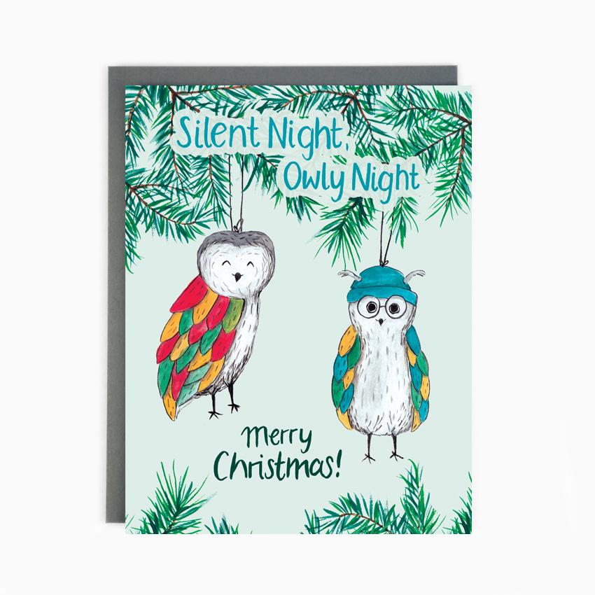 Paperhood - Owly Night Holiday Card