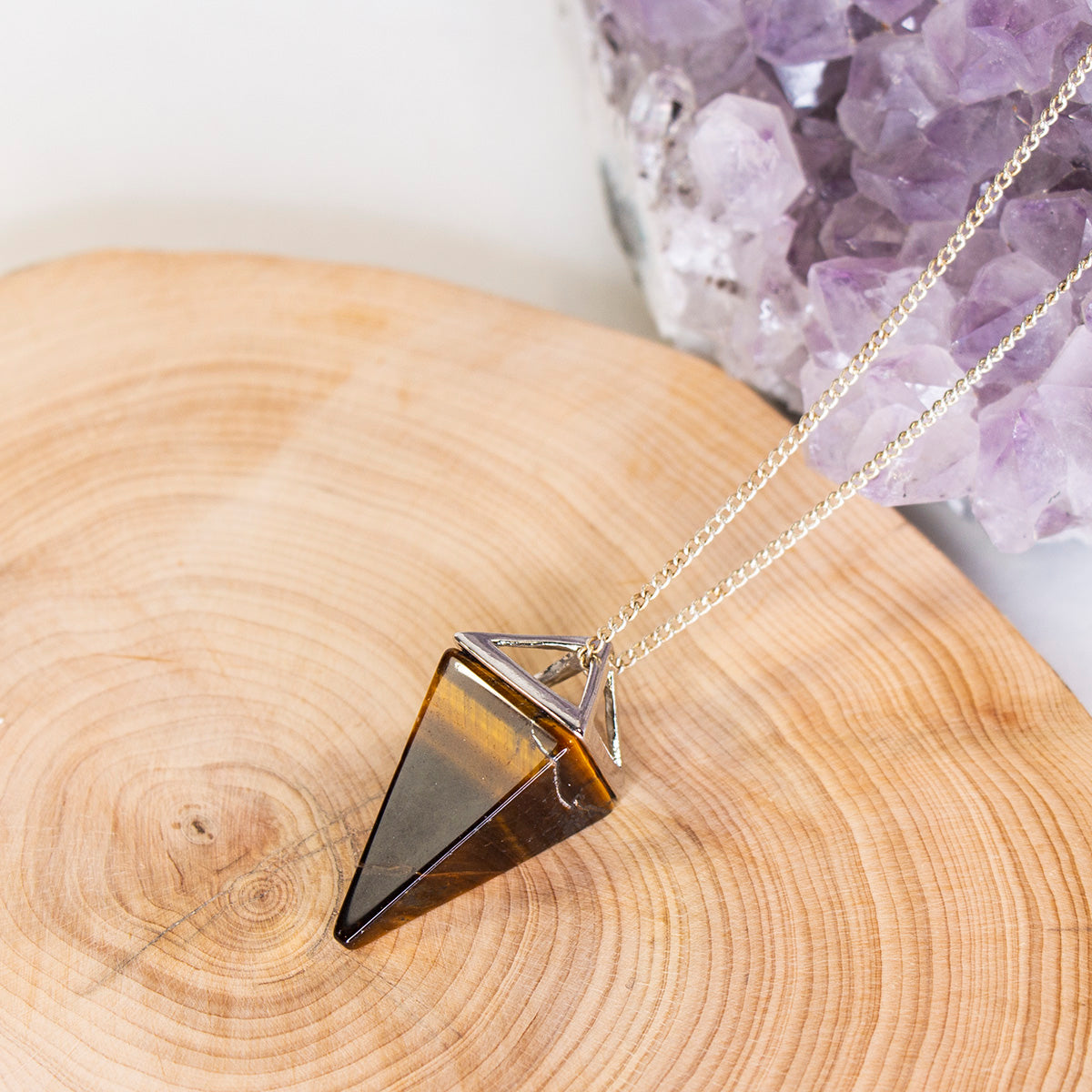 Emily Thai - Geo Drop Gemstone Necklace