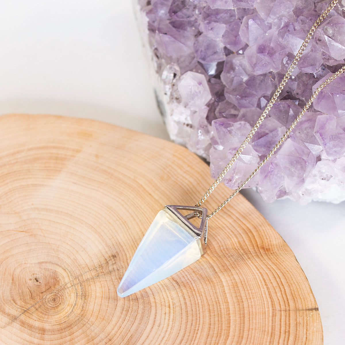 Emily Thai - Geo Drop Gemstone Necklace