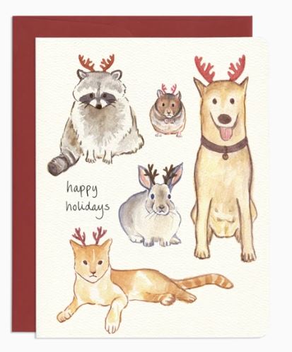 Gotamago - Holiday Antlers Card