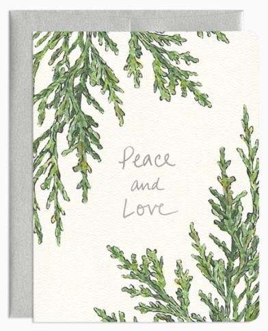 Gotamago - Peace and Love Juniper Card