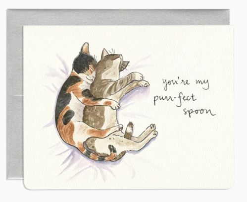 Purrfect Spoon Card
