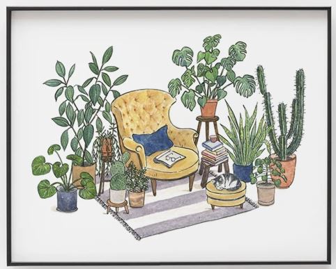 Reading Nook Art Print 8 x 10"
