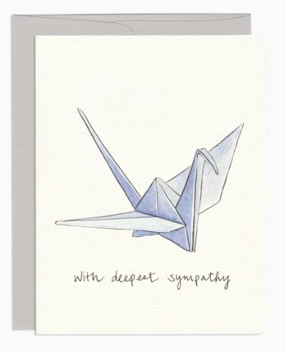 Sympathy Crane Card