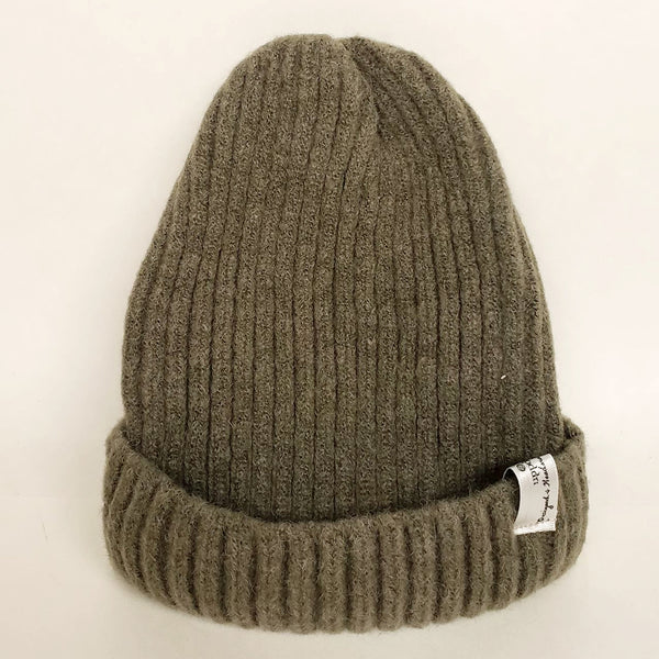 Uppdoo Studio - Wool Blended Beanie Toque Hat (Moss)