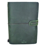 'Explore' Leather Bound Traveler's Notebook - Small Hunter Green