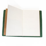 'Explore' Leather Bound Traveler's Notebook - Small Hunter Green