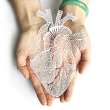 Anatomical Heart (white) Papercut Art