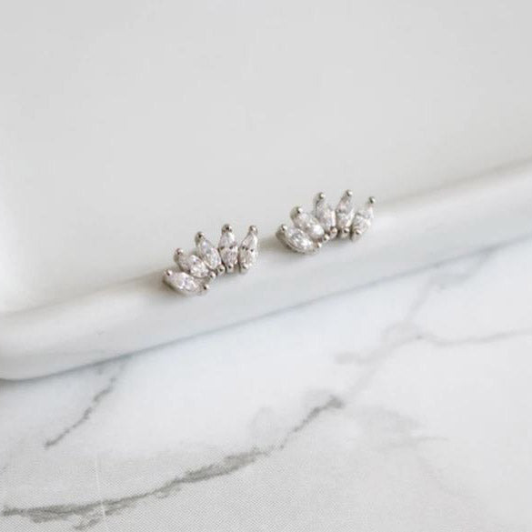 Iris Rhinestone Earrings