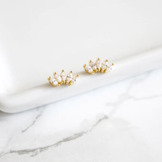 Iris Rhinestone Earrings