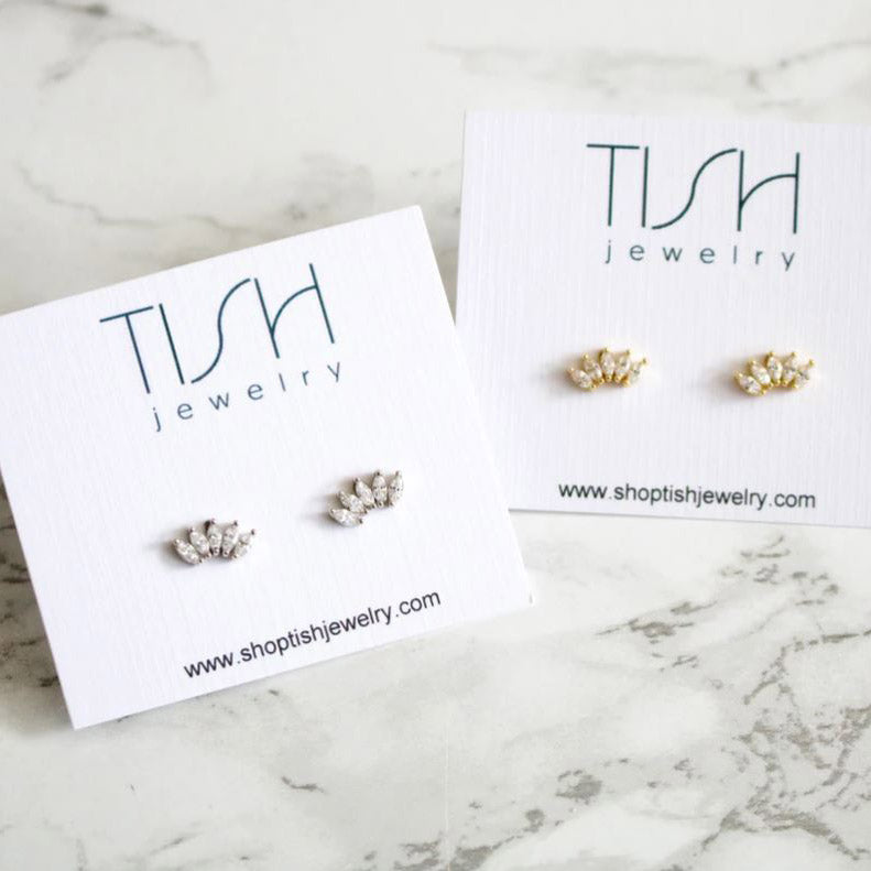 Iris Rhinestone Earrings