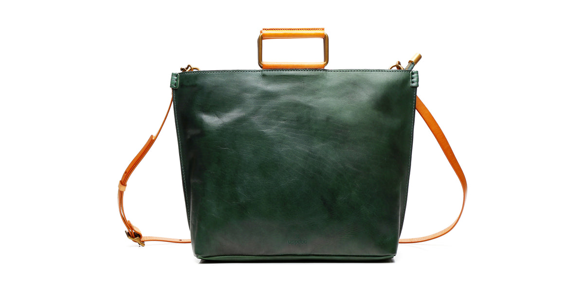 Hunter green tote shop