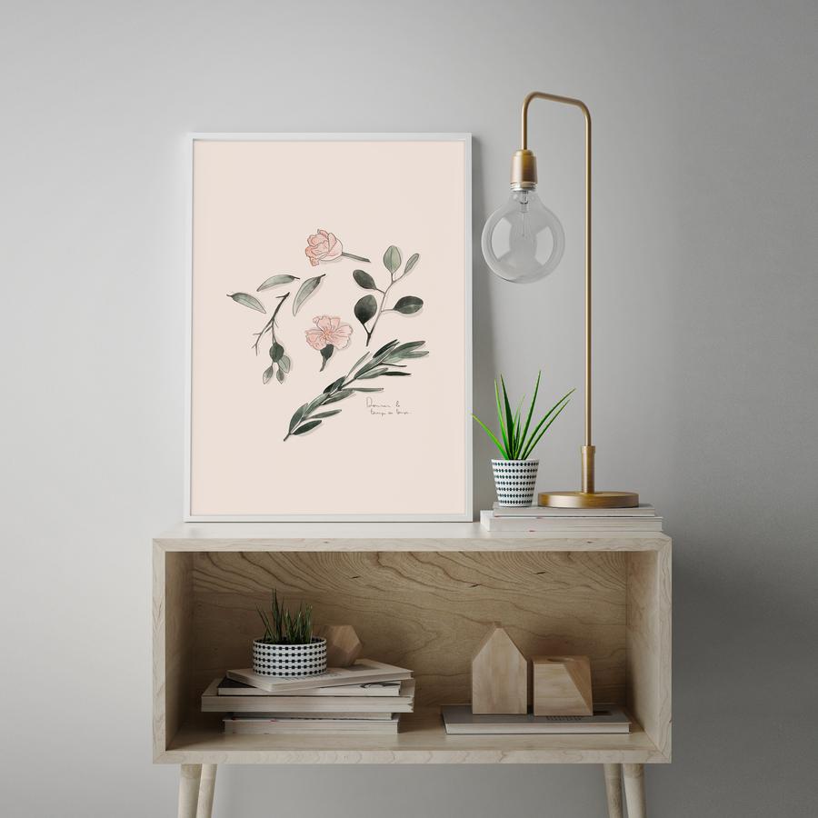 Baltic Club - Vegetal composition (Le temps) 12x18" Art Print