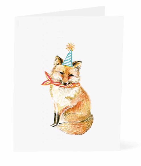 Jo Lee - Birthday Fox Card
