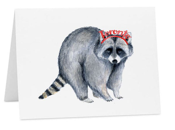 Jo Lee - Toronto Crown Raccoon Card