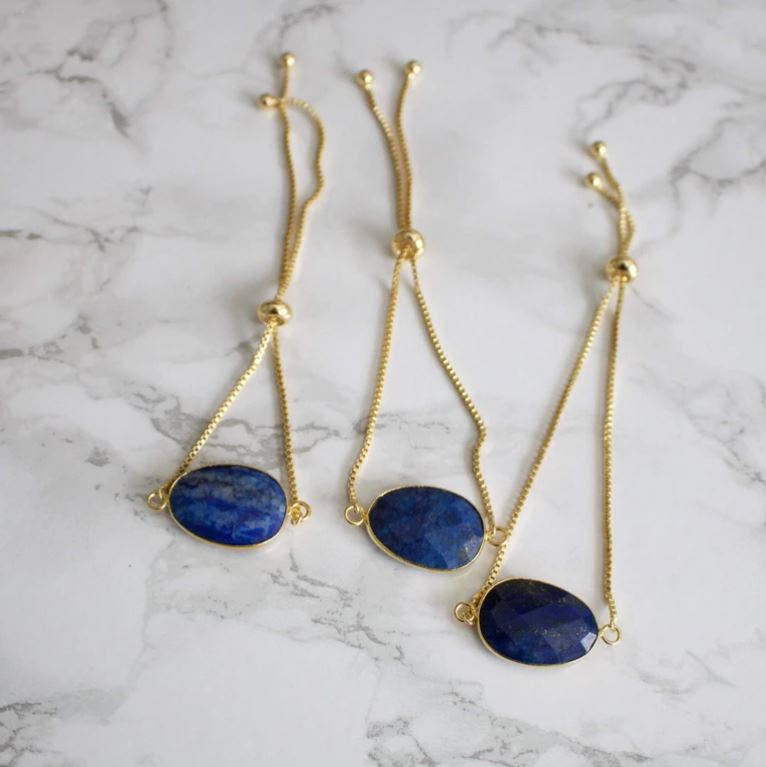 Lapis Lazuli Adjustable Bracelet