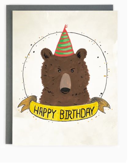 Paperhood - Happy Birthday Bear Card