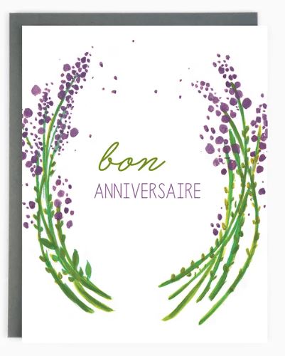 Paperhood - Birthday Lavender Card