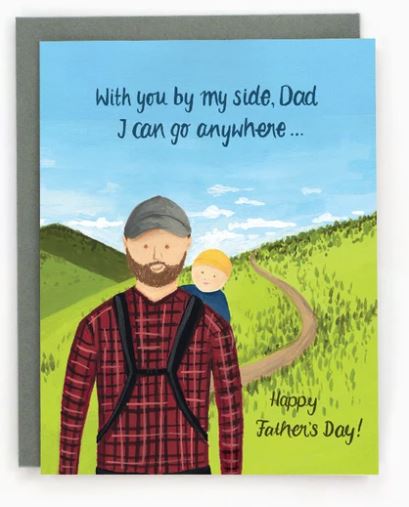 Paperhood - Hiking Dad Card