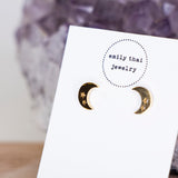 Emily Thai - Crescent Moon Studs