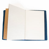 'Explore' Leather Bound Traveler's Notebook - Small Navy