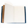 'Explore' Leather Bound Traveler's Notebook - Small Navy