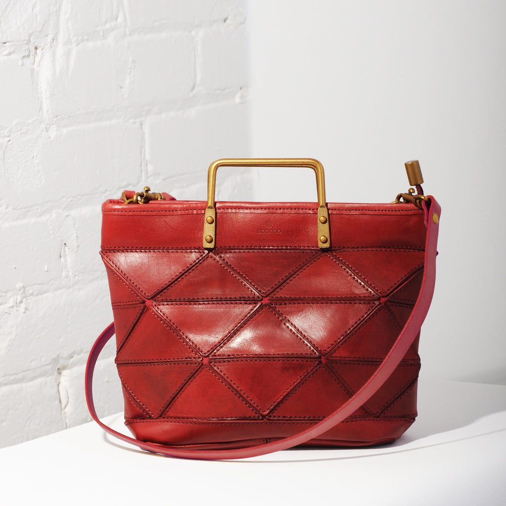 Origami Small Tote - Bordeaux Red
