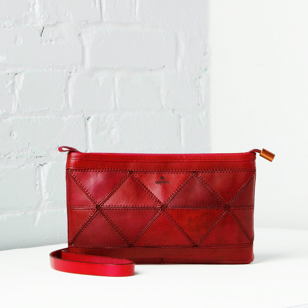 Origami Clutch / Crossbody Bag - Ruby