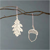 Light + Paper Studio - Leaf & Acorn Ornament Set