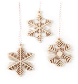 Delicate Snowflake Ornament Set