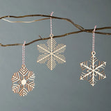 Delicate Snowflake Ornament Set