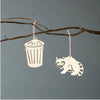 Light + Paper Studio - Raccoon & Trash Ornament Set