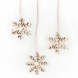 Simple Snowflake Ornament Set